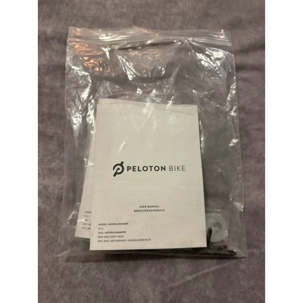 Peloton Bike Tool Kit w/ User Manual, Silver/Black Metal & Plastic Tools